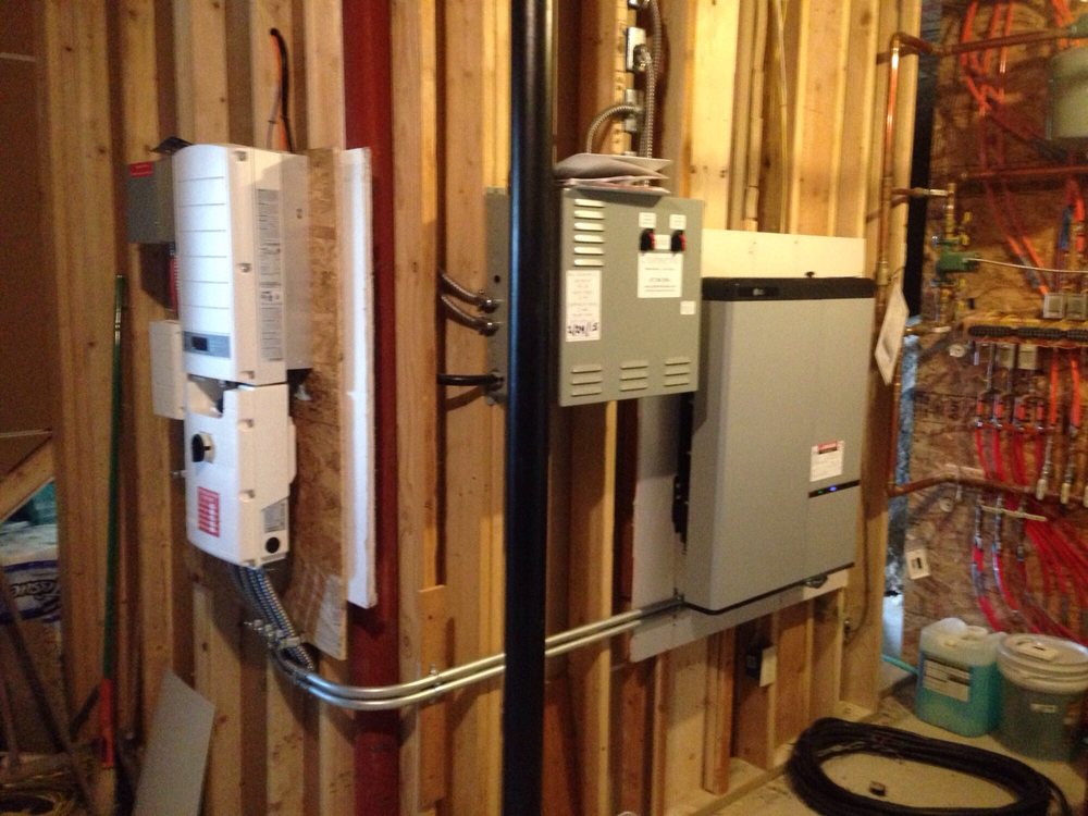 Battery backup system installed by Scarbrough Electric