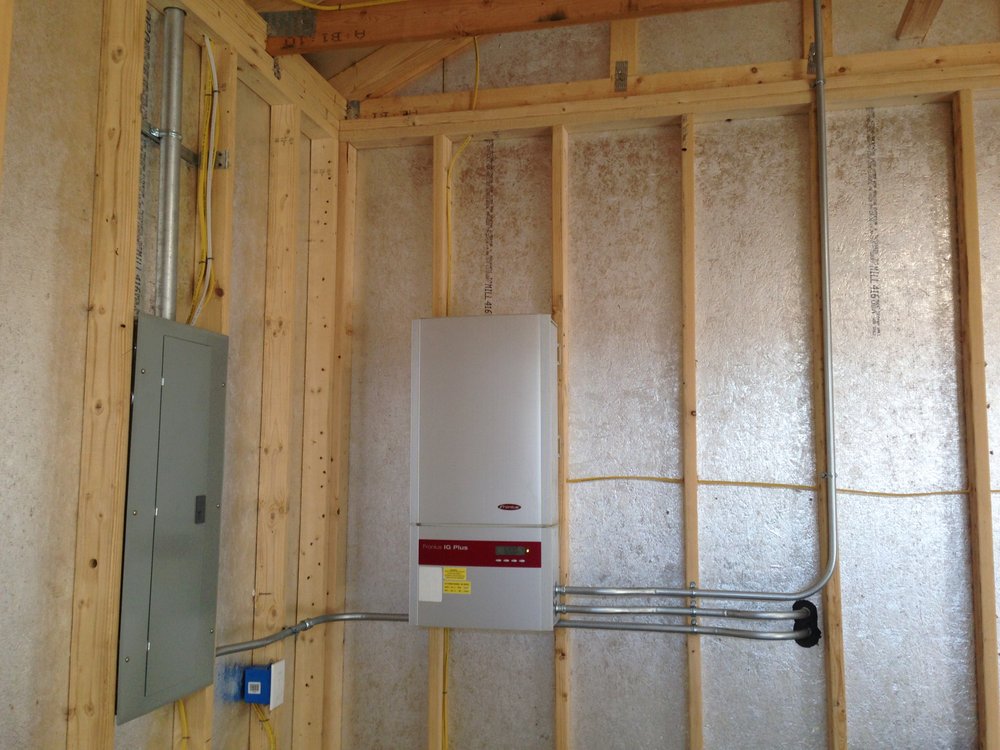 Solar inverter installation by Scarbrough Electric